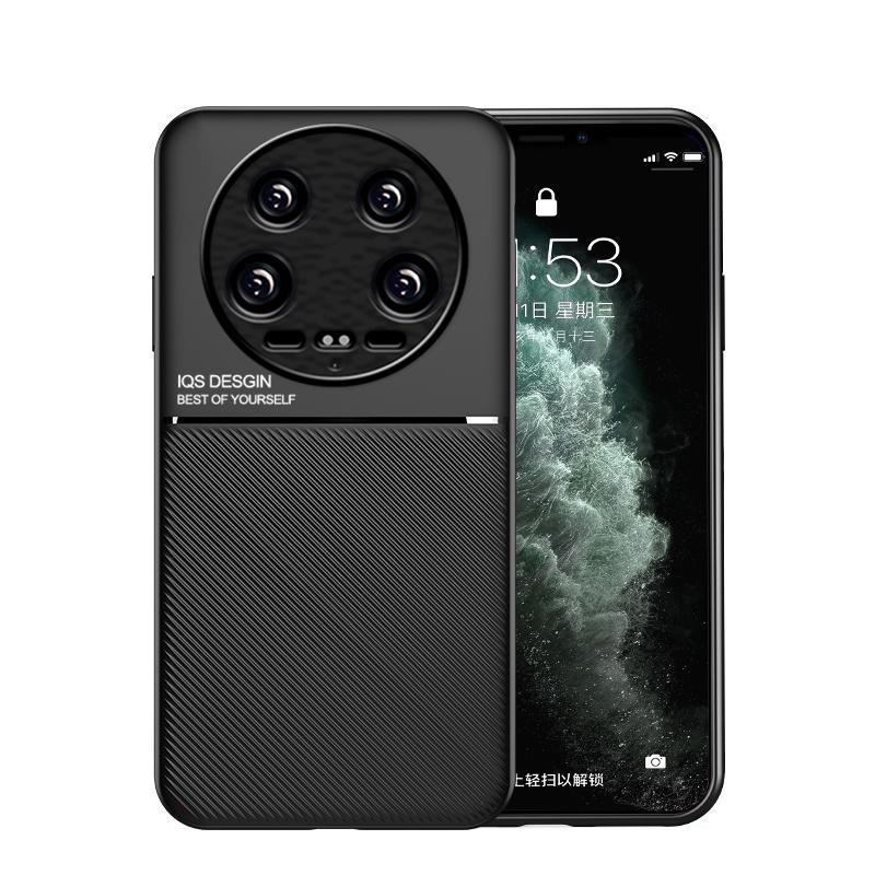 Для Xiaomi 14 Ultra 5G чехол автомобильный магнитный держатель кожаный задний чехол для Xiomi Mi 14 Xiaomi14 Ultra 14Ultra силиконовый защитный чехол