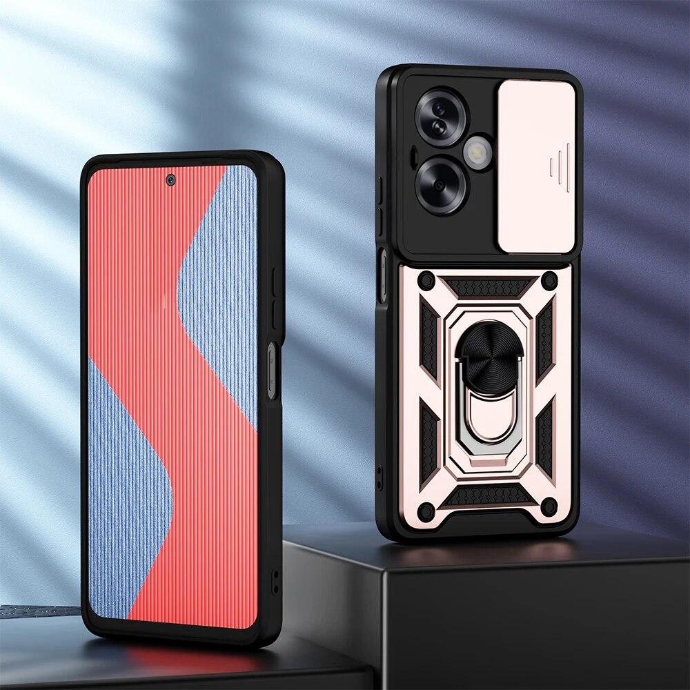 KEYSION Противоударный защитный чехол для OPPO A79 5G A78 A58 4G, защитное кольцо для объектива камеры, чехол-подставка для телефона для OPPO A38 A18 4G
