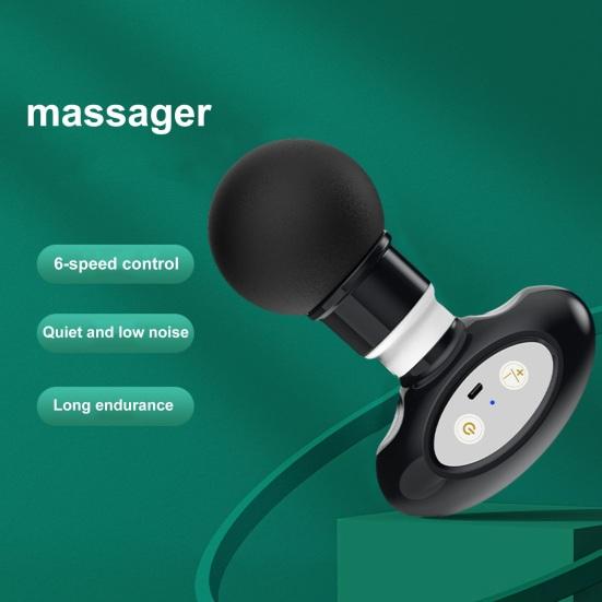 Мини-массажер для глубоких тканей, релаксация мышц, беспроводной бесшумный ручной массажер для фасции, домашний вибрационный массажный инструмент, мини-инструмент для фасции