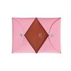 Hermès Calvi Silver Buckle Two-Tone Mysore Goat Leather Wallet Coin Purse Card Holder Women wallet Rose-Pink Brick-Red H078476CKAD