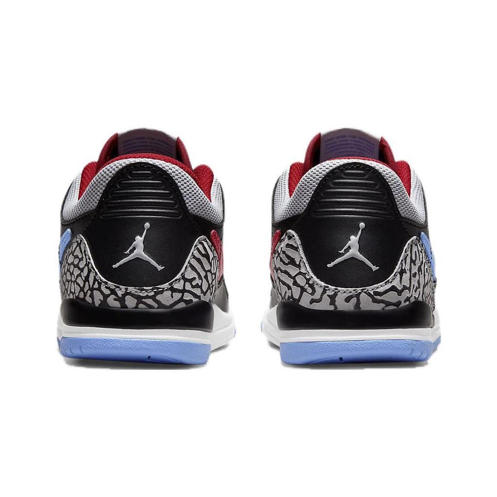 Jordan Legacy 312 Slip Resistant Low top Children's Basketball Shoes Black Blue White Children Aged 3 7 Years Old CD9055-004