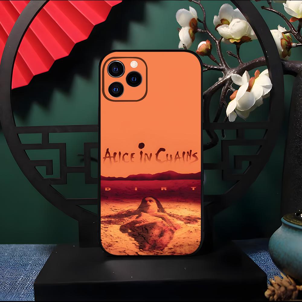 Retro Band Alice In Chains Phone Case For IPhone 17 Pro Max 16 15 14 Pro Max 13 11 Air Plus Silicone Cover