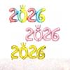 2026 Блестящий фольгированный шар-корона для празднования Нового года, украшения из алюминиевой пленки для вечеринки, праздничное украшение в цифровой тематике