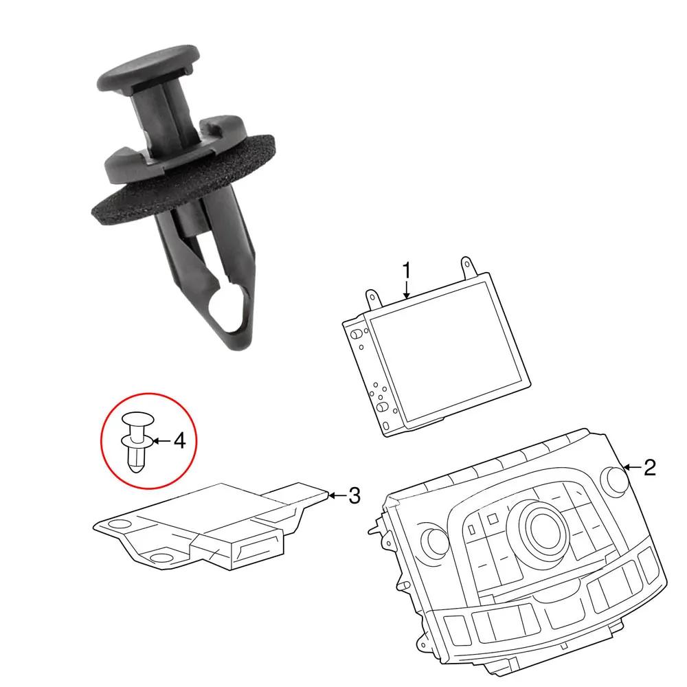 50 шт. Черный верхний кожух панели поддержки сердечника радиатора фиксатор нейлоновый зажим многофункциональный для 11561878 аксессуары для тюнинга автомобиля
