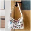 Women's Large Capacity Canvas Crossbody Bag with Letter Print - Versatile Fashion Shoulder Bag for Everyday Use