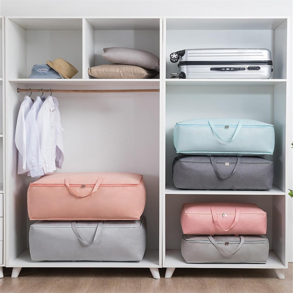 Большая вместительная сумка для хранения стеганых одеял, органайзер для шкафа, сортировочные мешки для пододеяльников, пыле- и влагостойкий органайзер