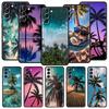 Чехол для телефона Кокосовая пальма для Samsung Galaxy S24 S23 S22 S20 Ultra S21 FE 5G S10 S9 Plus S10E S8 Мягкий чехол