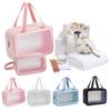 Clear Makeup Bag Travel Toiletry Bag with Handle Zipper Closure Large Capacity Waterproof Transparent