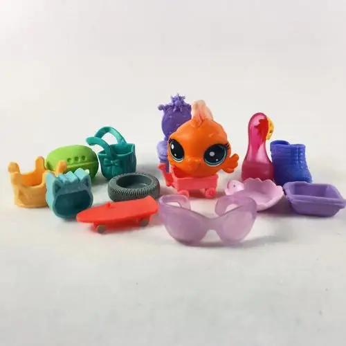 Hasbro Littlest Pet Shop Мультяшная Q-версия Животное Мини-подставки Котенок с короткой шерстью Собака Милый Большеглазый Детские Фигурки Игрушка