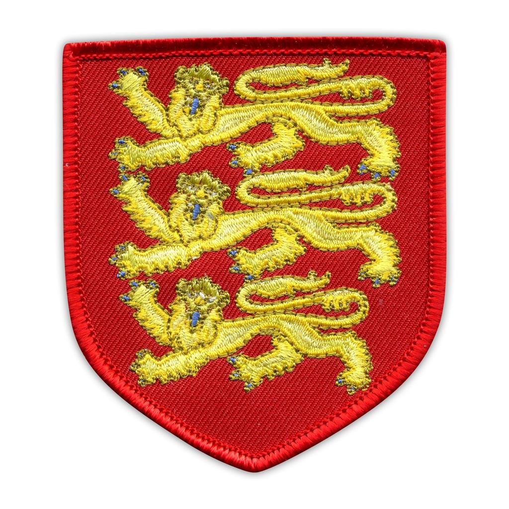 Patchion Royal Arms of England - Iron-on / Heat Seal Backing - Embroidered Patch/Badge/Emblem