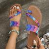Women's Roman Slippers  New Summer Fashion Retro Large Size Lightweight Flat Sandals Outdoor Beach Casual Shoes Flip Flops