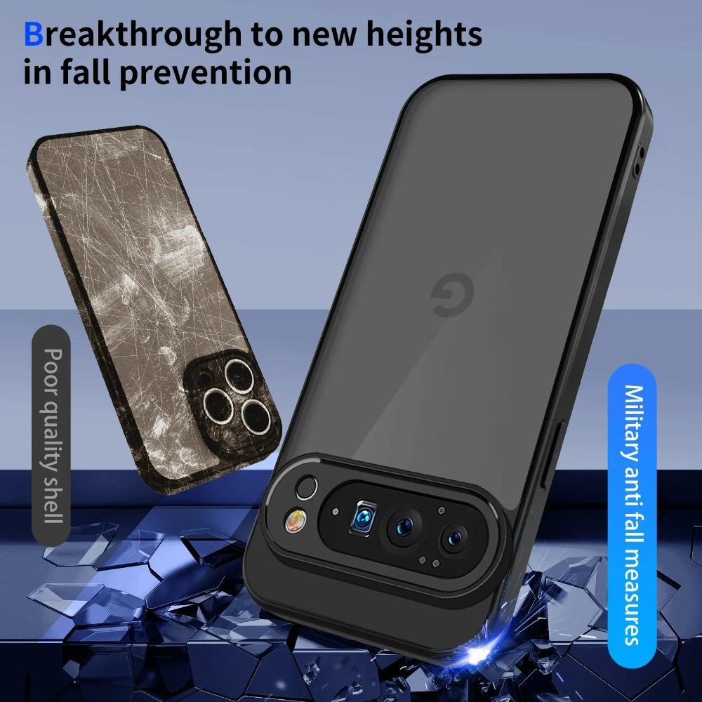 Simple Skin Friendly Ultra-Thin Plain Phone Cases For Google Pixel 10 9A Pro XL Shockproof Matte Clear TPU Protective Back Cover