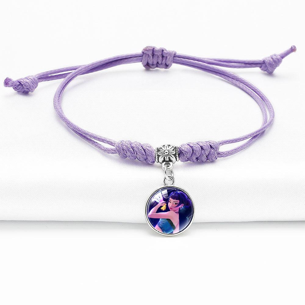 Простой Стильный Плетеный Браслет Руми Зои Мира Узел Алмаза Ювелирное Изделие Регулируемый Браслет с Подвеской