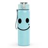 1PC Pinch Cheek Smiley 750ml Color Plastic Sports Water Bottle Leakproof Flip Straw Lid Suitable for Sports Office Home Use