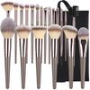 Cangzhou 15-Piece Makeup Brush Set: Loose Powder, Blush, Eye, Nose, Shadow, Soft Bristle Foundation Brushes