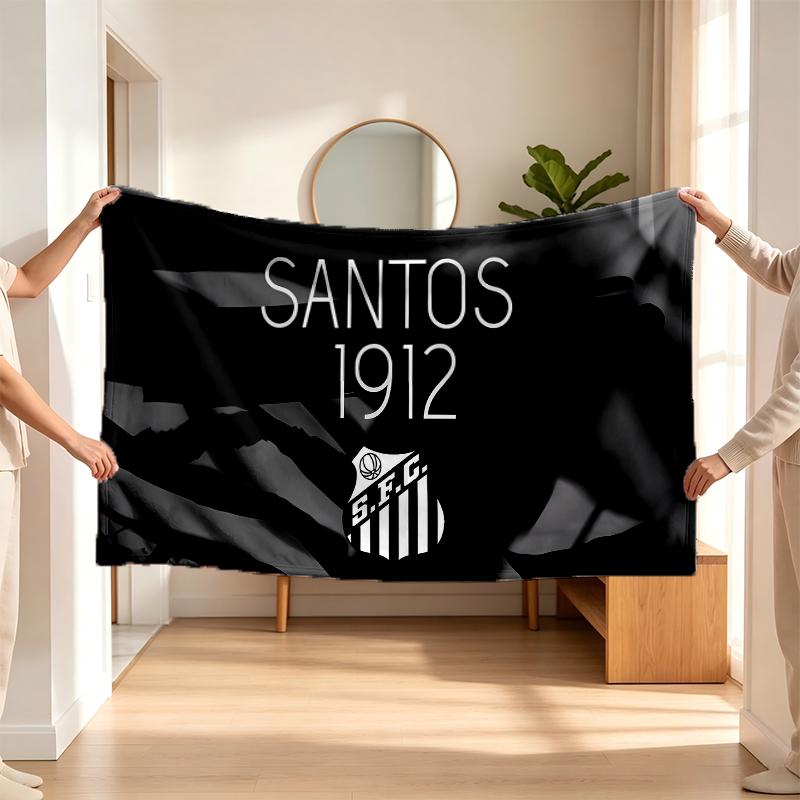 Santos (1) Flannel blanket a soft accent for the bedroom and living room and a cozy home gift