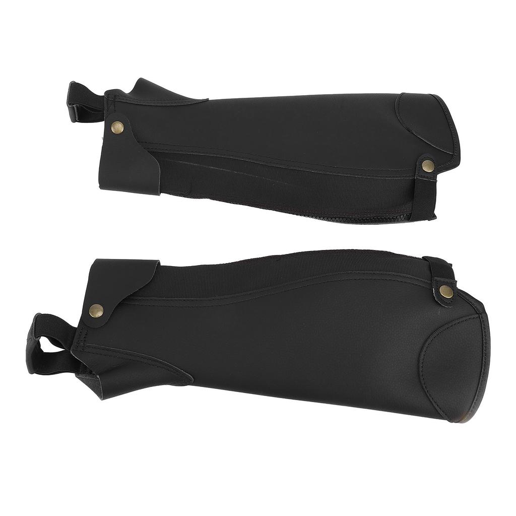 1 Pair Equestrian Half Chaps Breathable 3 Layer Fabric Shock Absorbing Anti Abrasion Horse Riding Half Chaps for Child