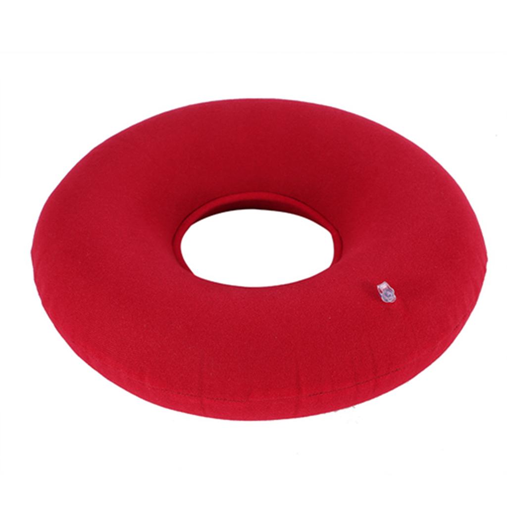 3Colors New Inflatable Round Chair Pad Hip Support Hemorrhoid Seat Cushion With Pump