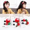 Милый мультяшный рождественский набор заколок для волос - подарок из 2 штук для маленьких девочек