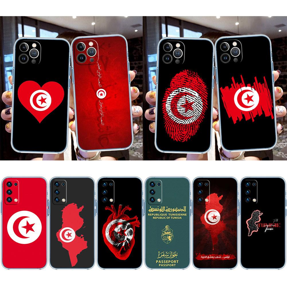 IK72 Tunisian Flag Passport Transparent Phone Case for Motorola Moto G7 G8 G9 G84 G85 G73 G24 G15 Z2 Play Power Plus