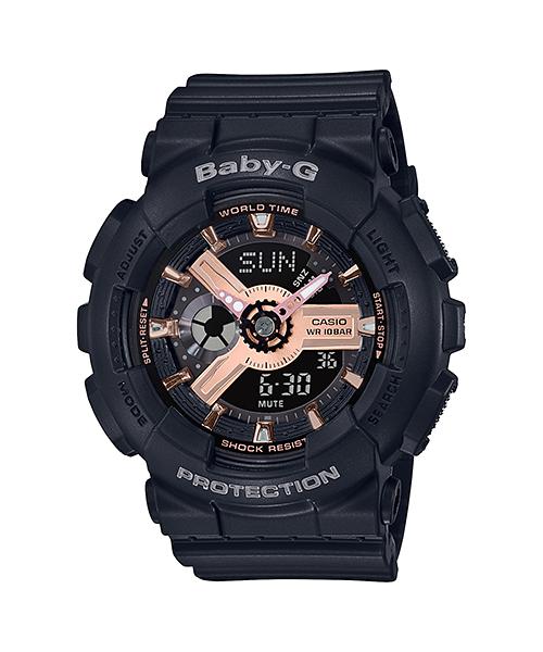 Casio Men's Resin 100M Water Resistant Analog Shock Resistant Quartz Watch BA-110RG-1A