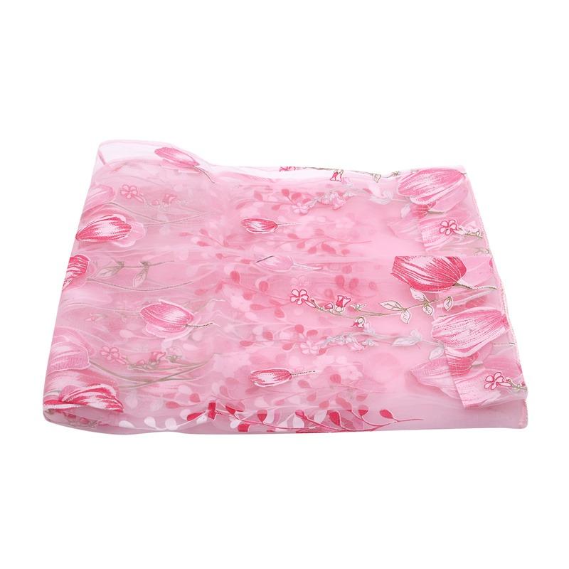 Decorative Tulle Printed Curtains For Living Room Kitchen Window Drapes