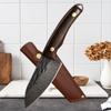 Новые кованые кухонные ножи ручной работы из нержавеющей стали для обвалки мяса, филейные ножи, нож-тесак для мяса с ножнами