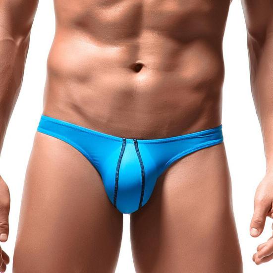 Men's G-Strings Sexy Pouch Bulge Underwear Seamless Hot T-Back Thong Butt-Flaunting Low Rise Stretchy Briefs