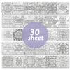Mandala Coloring Book for Teens Adults - 30 Unique Art Designs with Inspirational Quotes, Stress Relief Therapy Coloring Pages