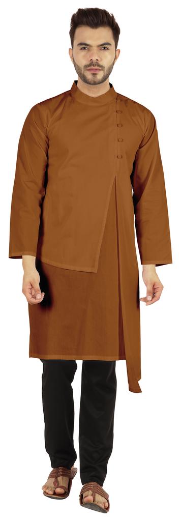 Atasi Индийский дизайнерский Курта для мужской вечерней одежды Однотонный цвет Этнический Длинный