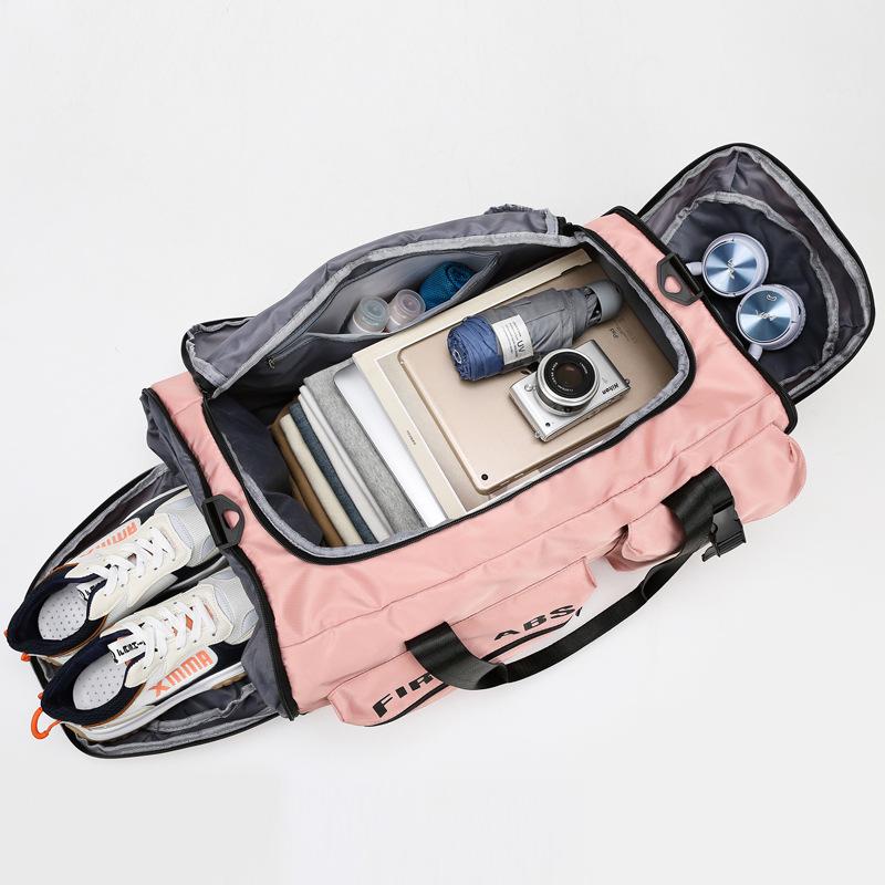 Многофункциональный дорожный рюкзак: Мужская и женская сумка большой вместимости для работы и фитнеса с отделением для сухого/мокрого белья