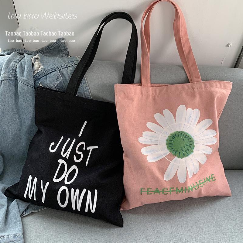 Женский рюкзак большой вместимости из черного холста с застежкой-молнией