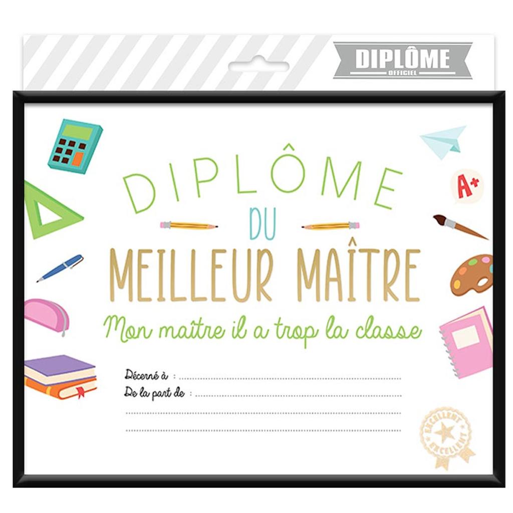 Les Trésors De Lily [A3462] - Разноцветная рамка для диплома «Лучший учитель» - 25x20 см