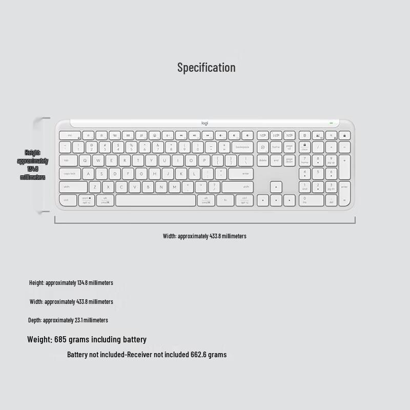 Беспроводная двухрежимная клавиатура Logitech K950