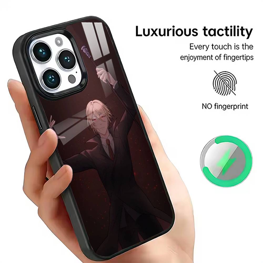 Yuukoku no Moriarty Чехол для телефона для iPhone17,16,15,14,13,12,11 Plus,Pro Магнитный с беспроводной зарядкой Magsafe