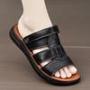 Модные мужские сандалии Новые летние легкие мужские туфли из натуральной кожи Удобные пляжные сандалии Модная повседневная обувь Кроссовки
