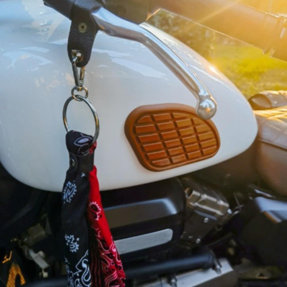Hip Hop Motorcycle Handlebar Square Towel Personality Rock Punk Ribbon Biker Headscarf