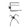 Pack Of 2 Rusts Resistant BBQ Skewers Set For Perfectly Cooked Meats And Vegetables Stainless Steel BBQ Roasting Fork