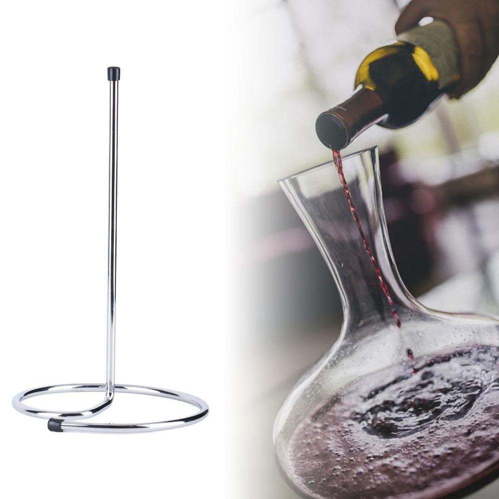 Stainless Steel Wine Decanter Drying Stand Upside Down Decanting Stand  Countertop