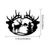 1pc Deer Theme Decor - Exquisite Wall Art Decorations, Modern Bedroom Enhancement with Sticker Mural and Metal Wall Hanging