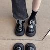 Leather Loafers Women's Spring 2025 New Retro Casual Fashion Small Thick-soled British Style Small Leather Shoes
