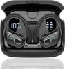 Беспроводные Bluetooth-наушники 5.4 Спортивные наушники 75 часов работы Водонепроницаемые IPX7 Светодиодный индикатор питания Накладные наушники Глубокий бас
