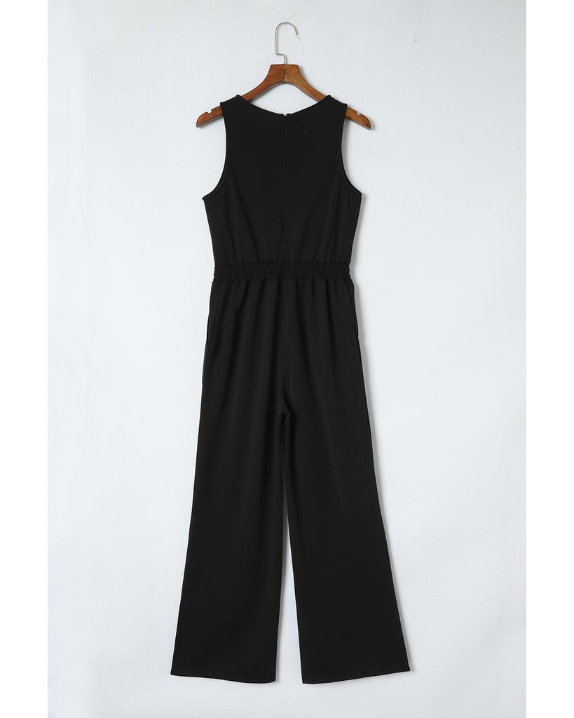 Azura Exchange Комбинезон без рукавов с широкими штанинами