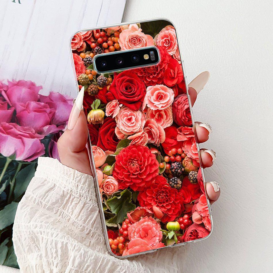 Для Samsung Galaxy S10+ S10 S10e Элегантный Цветочный Бабочка Чехол для Телефона Для Samsung S10e S10 Plus S 10 4G Мягкий Силиконовый TPU Чехлы