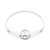 Peace Symbol Anti-War Peace Sign Hand Rope, Adjustable Wax Rope Hand Rope, Niche All-Match Friend Hand Rope