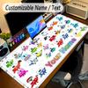 Large Mouse PadAlphablocks Custom Name Text Personalized Desk Mat Non Slip Gaming Pad