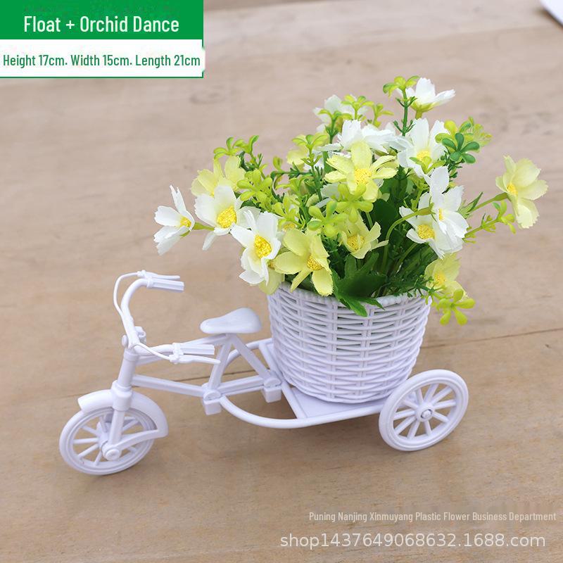 Комплект искусственных цветов для помещений: Маленькие украшения в горшках для украшения дома и автомобиля