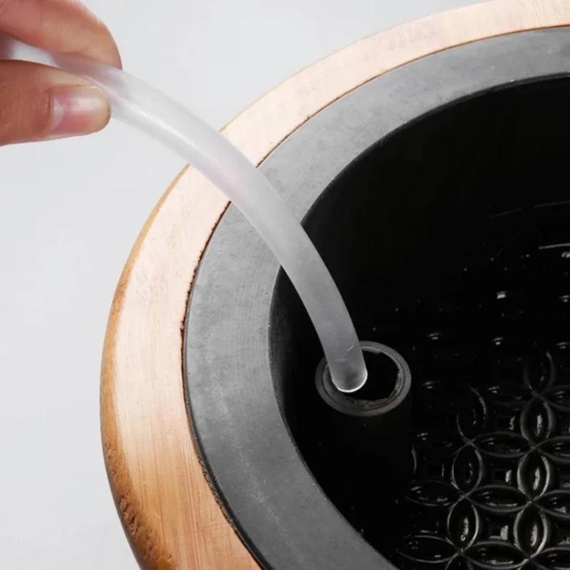 Сливной шланг из силикона с медной головкой, мягкий, непромокаемый, пояс, впитывающий шарик, чайный поднос, специальный впитывающий шарик, аксессуары для чайной церемонии