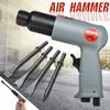 1/4 Inch Chipping Riveting Pneumatic Power Air Tool Handheld Gas Shovels Air Hammer Drill Tool Kits with 4pcs Chisels