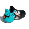 adidas Харден Вол. 4 J Geek Up Амортизирующие Высокие Детские Баскетбольные Кроссовки Озерно-Синие Черные Подростковые FW4340